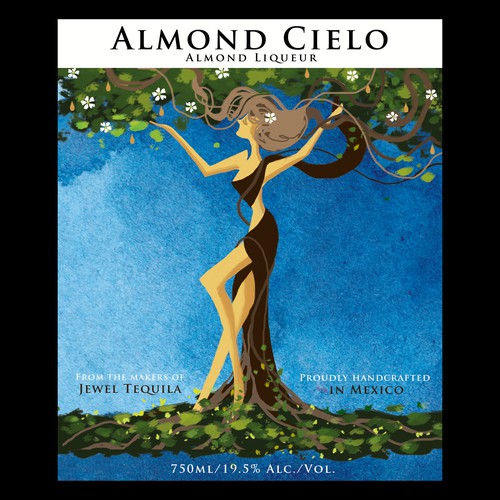 Conceptual design with the title 'wine label'