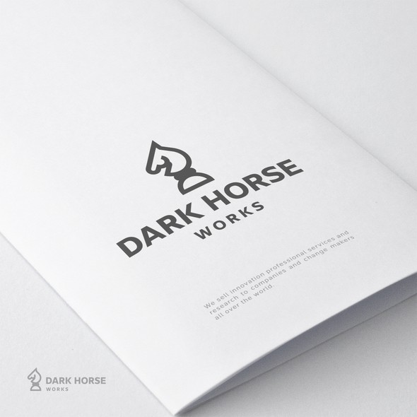 Chess logo with the title 'Dark horse'