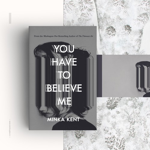 Horror book cover with the title 'Generative glitch art for psychological thriller'