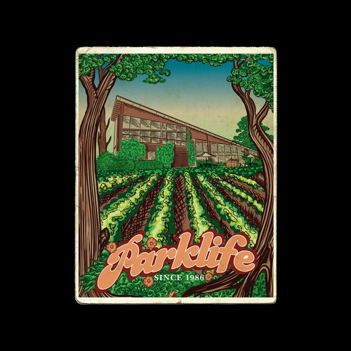 Agriculture t-shirt with the title 'Vintage vineyard poster illustration'