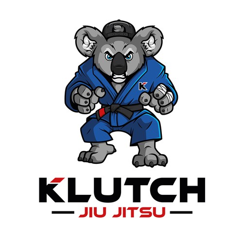 Jiu-jitsu logo with the title 'Fun and cool logo for Jiu Jitsu Apparel'