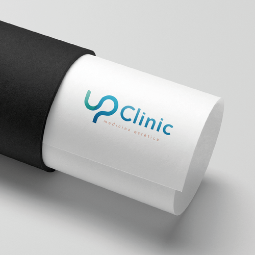 Clinic brand with the title 'Logo concept for UpClinic'