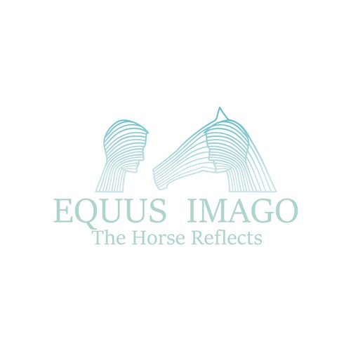 Reflection logo with the title 'Equus Imago logo '