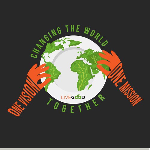 Food t-shirt with the title 'LiveGood'