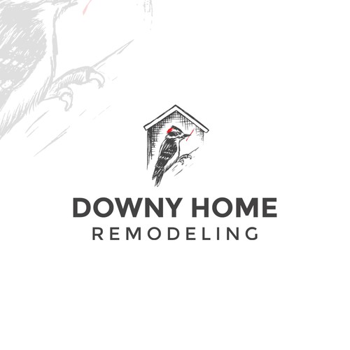 Remodeling logo with the title 'Downy Home Remodeling'