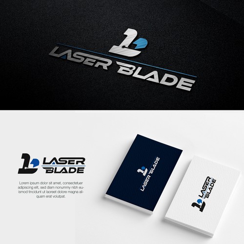 Laser design with the title 'Laser Blade Logo'