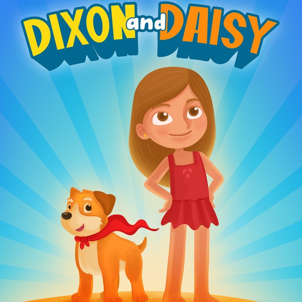 Pet artwork with the title 'Dixon and Daisy'