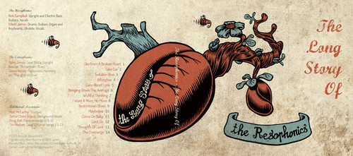 CD cover design with the title 'Album cover - Rock' n' roll'