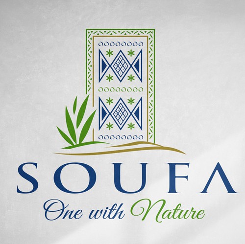 Desert logo with the title 'Luxury logo for a resort'