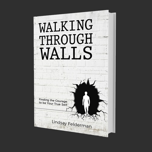 Wall design with the title 'Walking Through Walls '