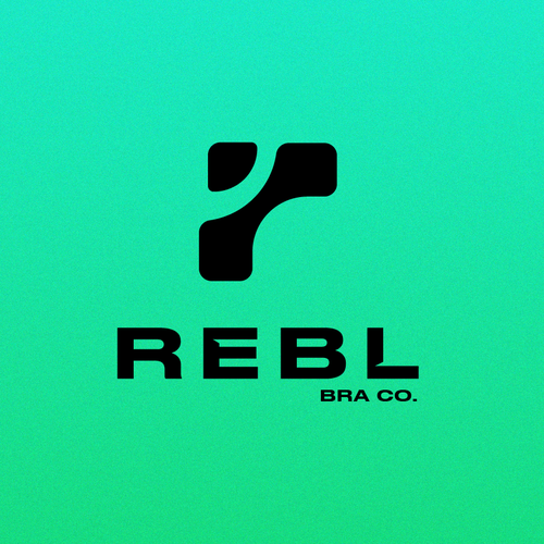 Sportswear logo with the title 'REBL'