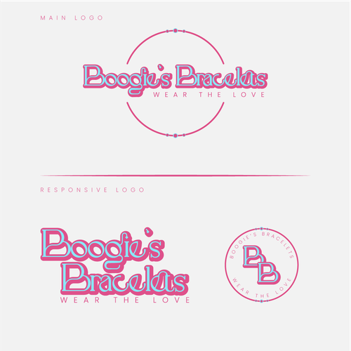 Bracelet design with the title 'boogie's bracelet logo design'