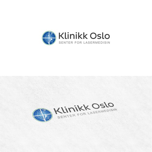 Laser design with the title 'Brand identity for Klinikk Oslo | Senter for lasermedisin'