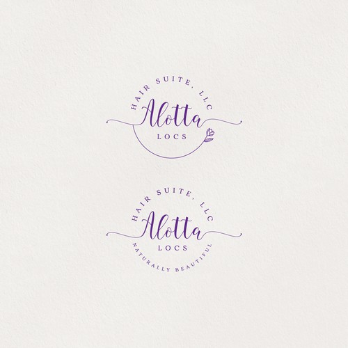 Straight-hair logo with the title 'Alotta Locs'