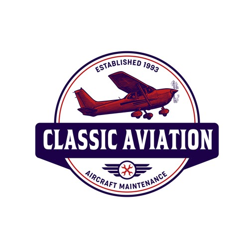 Aircraft logo with the title 'Classic Aviation'