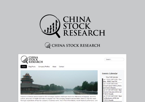 Research logo with the title 'Logo for stock research website focusing on China'