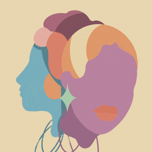 Women artwork with the title 'Cover illustration '