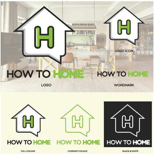 Tips design with the title 'Logo For Home Blog'