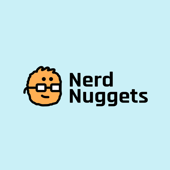 Brand logo with the title 'Nerd Nuggets'