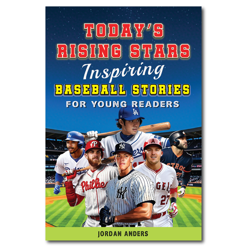 Baseball book cover with the title 'BOOK COVER FOR BASEBALL STORIES'