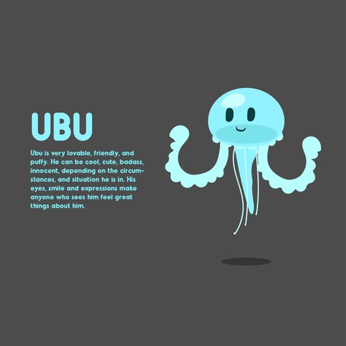 Jellyfish design with the title 'Meet Ubu!'