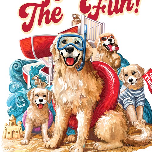 Dog t-shirt with the title 'T-shirt design'