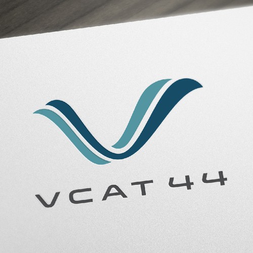Sailing logo with the title 'Abstract bold logo concept for a company that develops sailing catamarans'