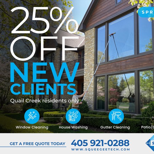 Design with the title 'Quail Creek Postcard'