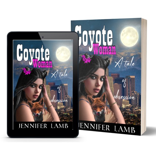 Coyote design with the title 'Coyote Woman'