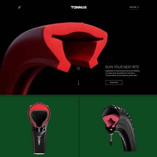 Fitness website with the title 'Who got the vision of the future of cycling'