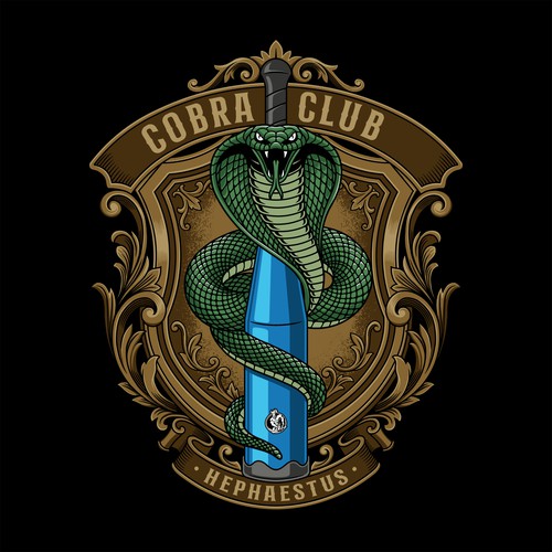 Cobra design with the title 'Cobra Club T-shirt'