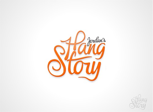 Charity logo with the title 'HANG STORY LOGO. Hang in there WORLD CHANGE.'