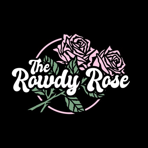 Florist logo with the title 'Rowdy Rose '