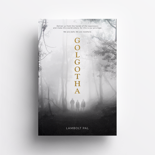 Editorial design with the title 'Golgotha'