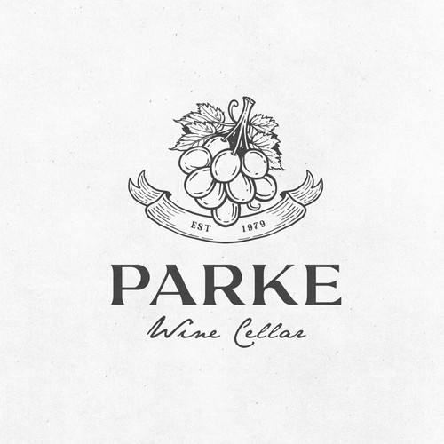 Grape logo with the title 'Parke Wine Cellar'