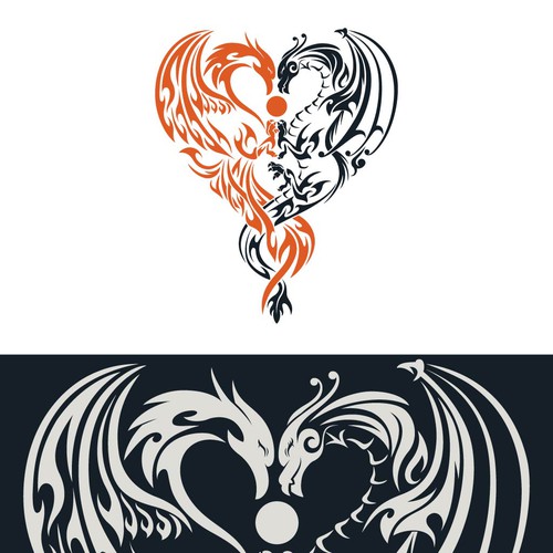 Pearl design with the title 'Beautiful Dragon x Phoenix'