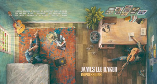 Album design with the title 'James Lee Baker-Impressions album cover'
