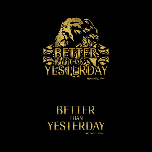 Badass t-shirt with the title 'Better Than Yesterday tshirt design'