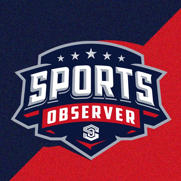 Blue and red logo with the title 'Sports Observer'