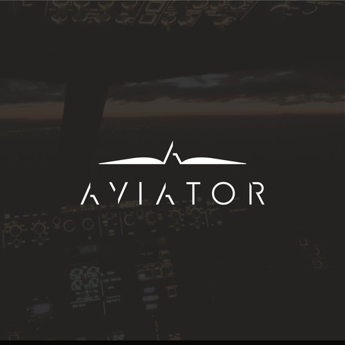 Aviation logo with the title 'Aviator logo concept'