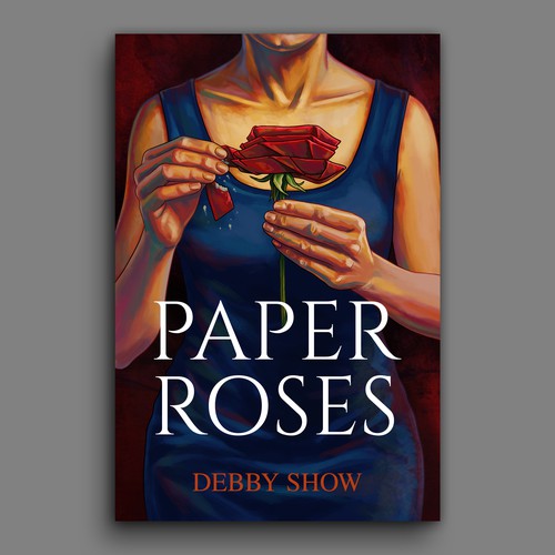 Rose design with the title 'Paper Roses Cover'