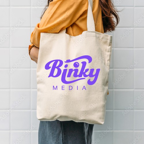 Stand-out design with the title 'Binky Media'
