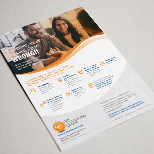Business design with the title 'My Accounting Group Flyer Design'