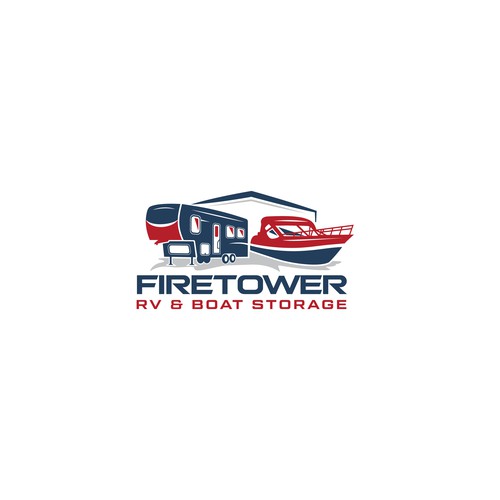RV logo with the title 'FIRETOWER RV & BOAT STORAGE'