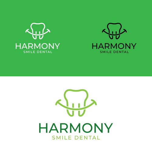 Harmony logo with the title 'Harmony Smile Dental'
