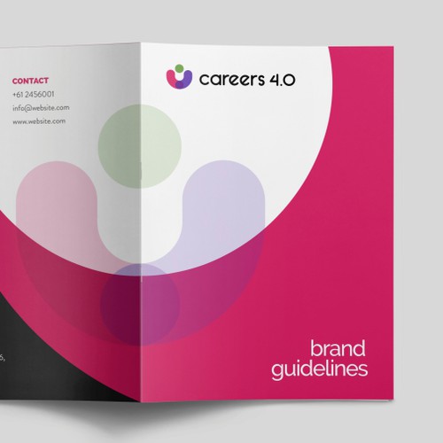 Career design with the title 'Logo and brand guidelines for careers 4.O'
