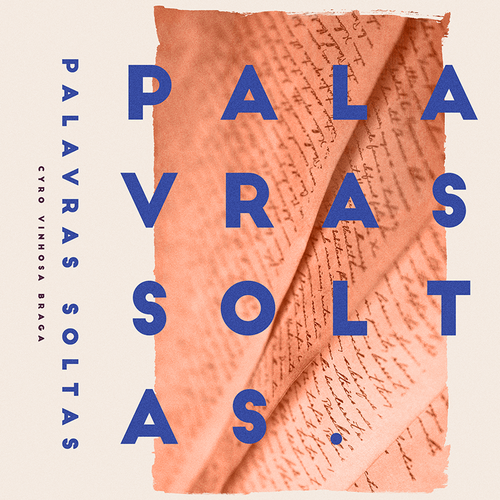 Vintage book cover with the title 'Palavras Soltas'