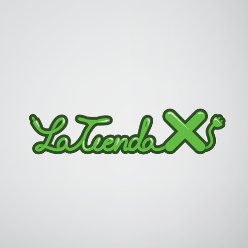 Cable logo with the title 'La Tienda X - concept logo'