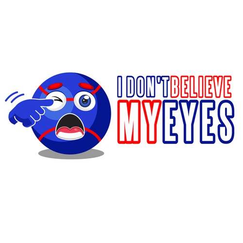 Red brand with the title 'I Don't Believe My Eyes Logo'