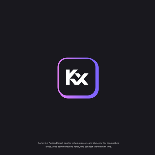App icon logo with the title 'KX logo for the app'